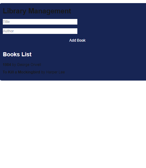 Library Management